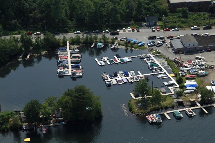 Aerial View of Dock Slips
